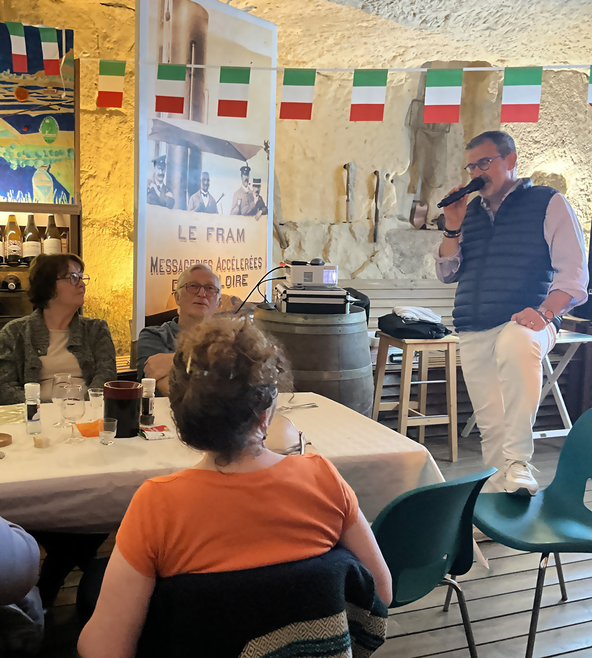 Soirée italienne au cep's de Loire