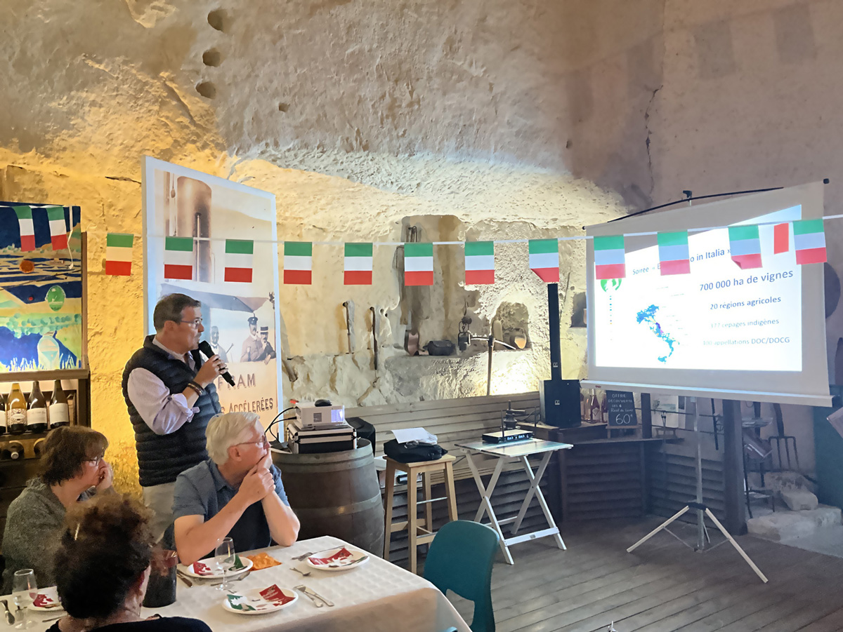 Soirée italienne au cep's de Loire